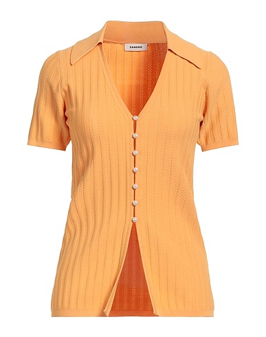 SANDRO Cardigan Apricot 53% Viscose, 47% Polyamide