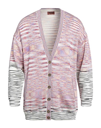 MISSONI カーディガン ライラック ウール 58% / レーヨン 38% / ナイロン 3% / ポリウレタン 1%
