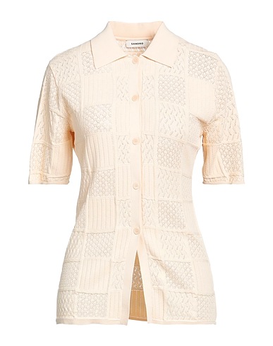 SANDRO Cardigan Beige 62% Viscose, 38% Polyamide
