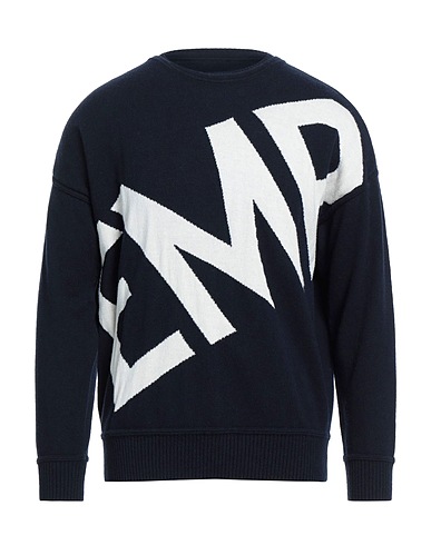 EMPORIO ARMANI Jumper Navy blue 90% Virgin Wool, 10% Cashmere