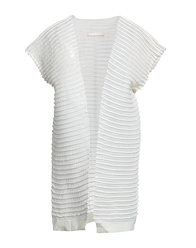 LIVIANA CONTI Strickjacke Elfenbein 70% Baumwolle, 30% Polyamid, Polyester