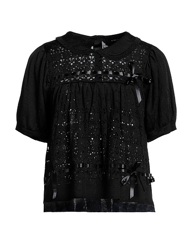 SIMONE ROCHA Jumper Black 90% Viscose, 10% Cotton, Polyester