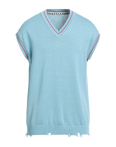 BELLWOOD Sleeveless sweater Sky blue 100% Cotton
