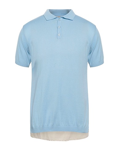 YES LONDON Sweater Sky blue 50% Cotton, 50% Acrylic