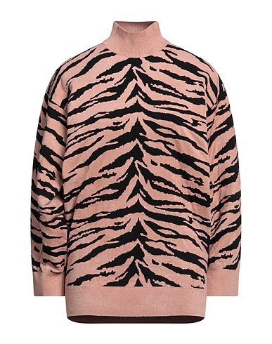 ALAÏA Polo neck Light brown 38% Viscose, 35% Wool, 22% Polyamide, 5% Polyester