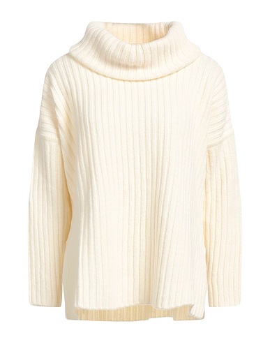 EUROPEAN CULTURE Turtleneck Cream 40% Wool, 30% Viscose, 20% Polyamide, 10% Cashmere