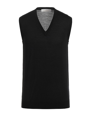 DANIELE ALESSANDRINI Jumper Black 70% Merino Wool, 20% Silk, 10% Cashmere