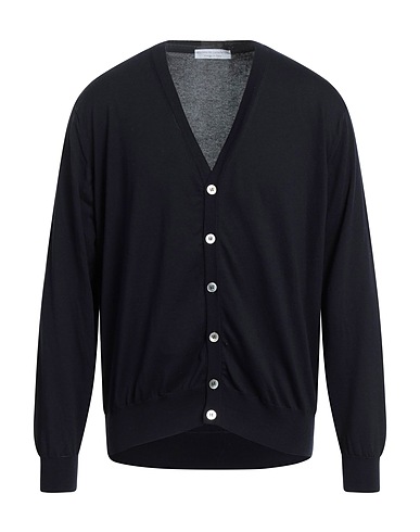 FILIPPO DE LAURENTIIS Cardigan Midnight blue 100% Cotton