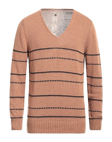 H953 Pullover Cammello 40% Bambù, 35% Lino, 25% Canapa