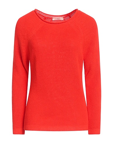 ZANONE Jersey BY SLOWEAR Rojo tomate 70% Lino, 30% Algodón