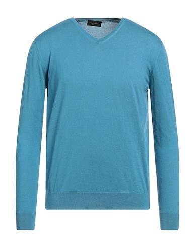 ROBERTO COLLINA Sweater Slate blue 100% Cotton