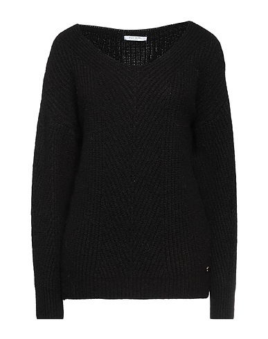 FLY GIRL Jumper Black 57% Acrylic, 29% Polyester, 14% Wool