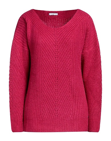FLY GIRL Sweater Fuchsia 57% Acrylic, 29% Polyester, 14% Wool