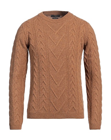 DANIELE FIESOLI Jumper Camel 100% Merino Wool