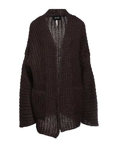 SLY010 Cardigan Dark brown 50% Mohair wool, 32% Polyamide, 18% Wool