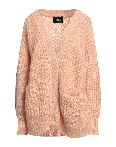 SLY010 Cardigan Blush 50% Mohair wool, 32% Polyamide, 18% Wool