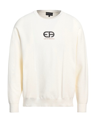 EMPORIO ARMANI Jumper Cream 100% Cotton
