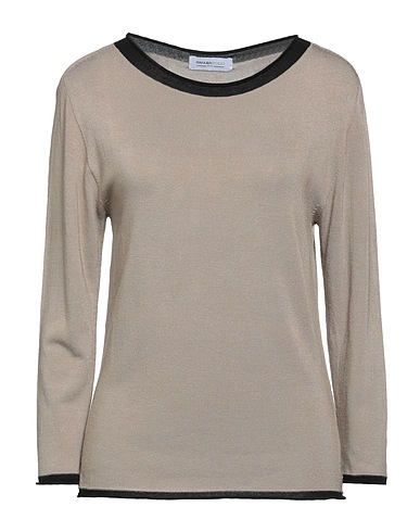 PIANURASTUDIO Pullover Khaki 68% Viskose, 29% Acryl, 3% Elastan