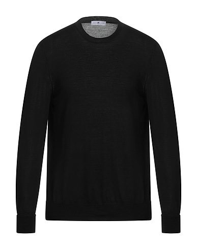 PT Torino Pullover Nero 100% Lana Vergine