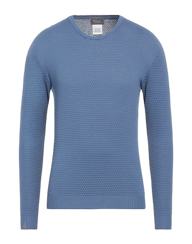 AROVESCIO Pullover Taubenblau 100% Baumwolle