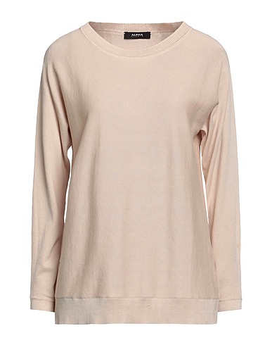 ALPHA STUDIO Jumper Beige 70% Cotton, 30% Cashmere
