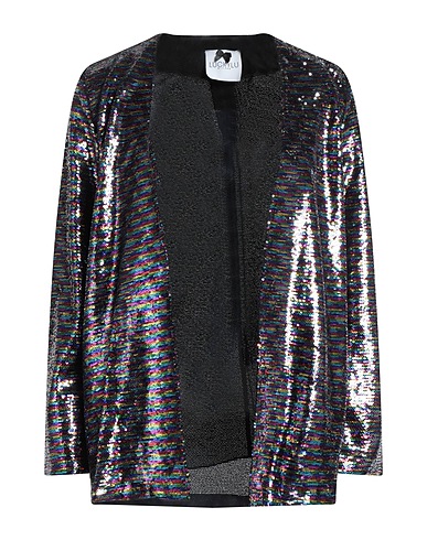 LUCKYLU  Milano Strickjacke Schwarz 100% Polyester