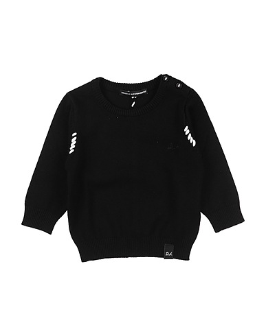 DANIELE ALESSANDRINI Pullover Schwarz 80% Viskose, 20% Nylon
