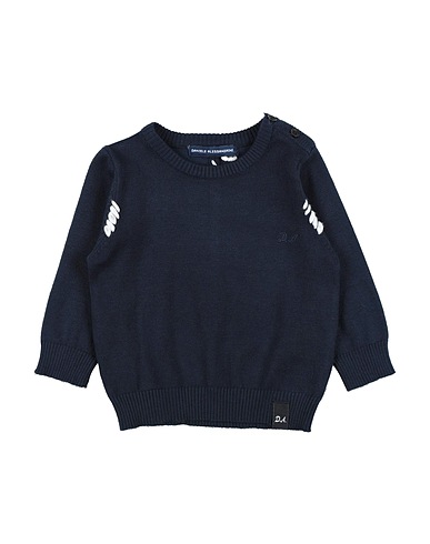 DANIELE ALESSANDRINI Pullover Blu notte 80% Viscosa, 20% Nylon