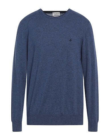 BROOKSFIELD Pullover Taubenblau 100% Schurwolle