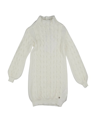 ERMANNO SCERVINO JUNIOR Polo neck Cream 46% Polyacrylic, 28% Mohair wool, 19% Polyamide, 7% Polyester