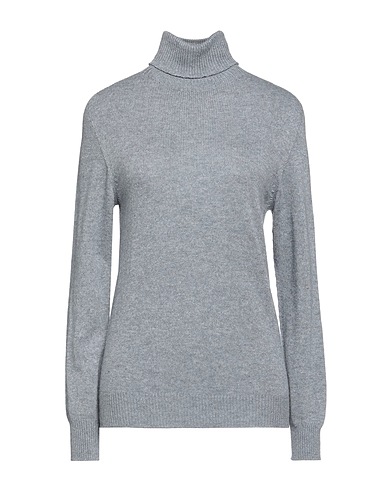 PIANURASTUDIO Polo neck Grey 50% Viscose, 16% Nylon, 14% Wool, 11% Cashmere, 9% Polyester