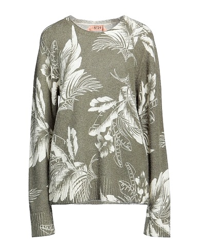 N°21 Jumper Military green 37% Wool, 35% Polyamide, 16% Alpaca wool, 12% Viscose