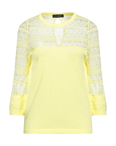 CECILIA BENETTI Jumper Yellow 65% Viscose, 35% Polyamide