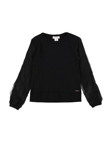 TWINSET Jumper Black 52% Viscose, 30% Polyester, 18% Polyamide, Elastane