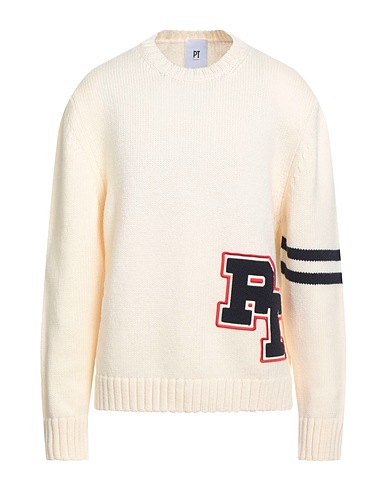 PT Torino Pullover Avorio 100% Lana Vergine