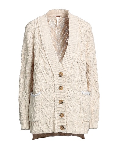 FREE PEOPLE Cardigan Panna 86% Cotone, 14% Acrilico
