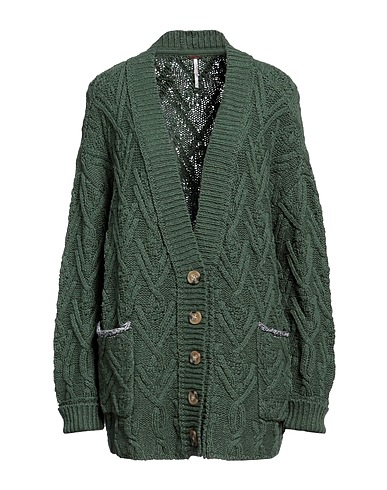 FREE PEOPLE Cardigan Verde 86% Cotone, 14% Acrilico