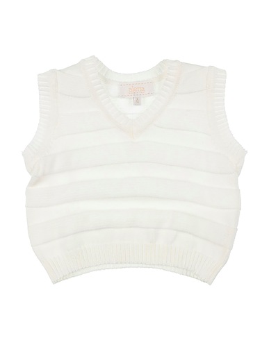 ALETTA Sleeveless sweater White 100% Cotton