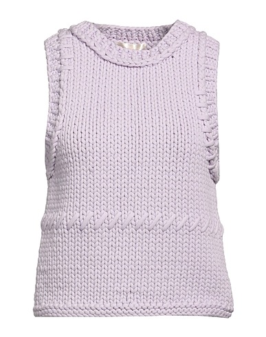LOVESHACKFANCY Maglia Gilet Lilla 56% Cotone, 44% Nylon