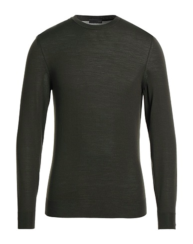 DRUMOHR Pullover Verde militare 100% Lana Merino