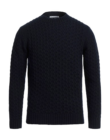 GREY DANIELE ALESSANDRINI Pullover Bleu nuit 80% Laine, 20% Polyamide