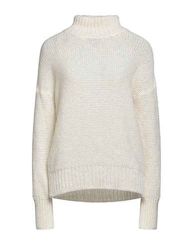 SLY010 Polo neck Off white 37% Polyester, 28% Alpaca wool, 22% Polyamide, 13% Wool