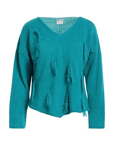 NO-NÀ Jumper Turquoise 45% Nylon, 35% Acrylic, 20% Wool