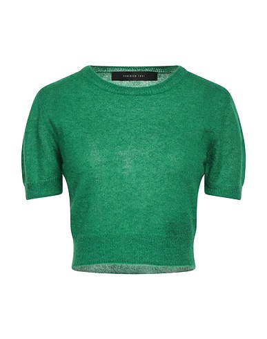 FEDERICA TOSI Sweater Green 37% Mohair wool, 37% Alpaca wool, 26% Polyamide