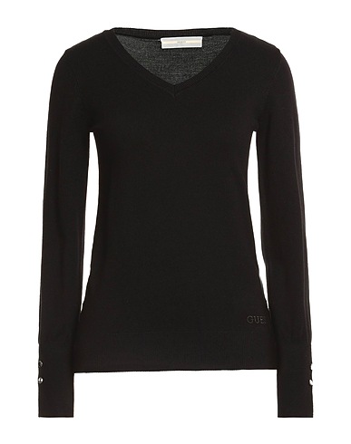 GUESS Sweater Black 71% Viscose, 29% Polyamide