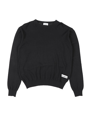 BIKKEMBERGS Pullover Schwarz 100% Baumwolle