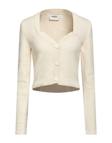 NANUSHKA Cardigan Cream 100% Cotton