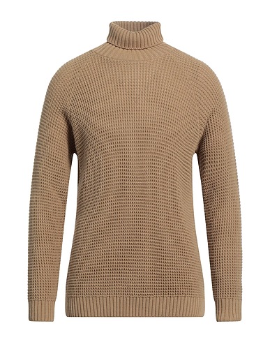 STILOSOPHY Polo neck Camel 70% Acrylic, 30% Wool