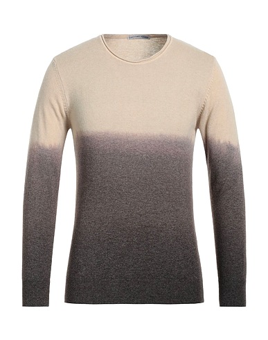 GREY DANIELE ALESSANDRINI Jumper Beige 35% Polyamide, 30% Viscose, 30% Wool, 5% Cashmere