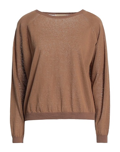 MOMONÍ Sweater Khaki 69% Cotton, 22% Linen, 9% Polyamide